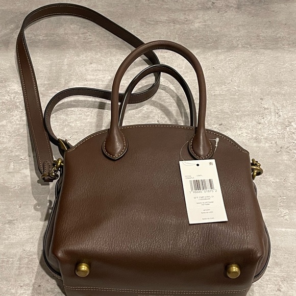 Coach Dark Brown Leather Satchel - Picture 3 of 14